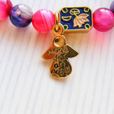 Gemstone Stretch Bracelet - Banded Agate- Angel-Jewellery-Serenity Gifts