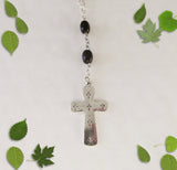 Handmade Anglican Car Rosary - Hematite and Black Wood-Anglican Car Rosary-Serenity Gifts
