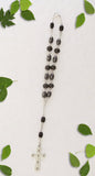Handmade Anglican Car Rosary - Hematite and Black Wood-Anglican Car Rosary-Serenity Gifts
