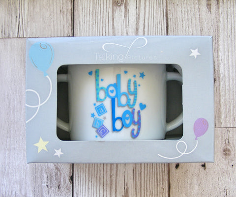 Baby Boy Double Handled Mug-Baptism & Christening-Serenity Gifts