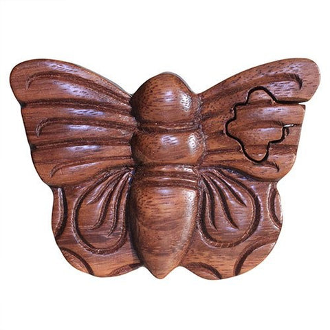 Bali Puzzle Box - Butterfly-Bali Magic Box-Serenity Gifts