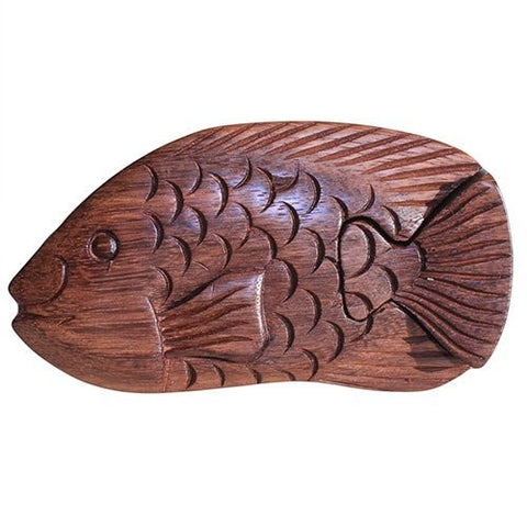 Bali Puzzle Box -Flat Fish-Bali Magic Box-Serenity Gifts