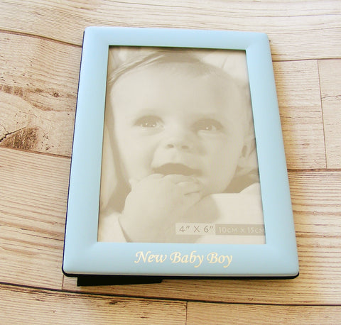 Baby Boy Photo Frame - Blue-Baptism & Christening-Serenity Gifts