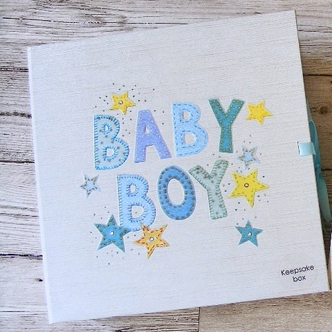 Baby Boy Keepsake Box-Baptism & Christening-Serenity Gifts