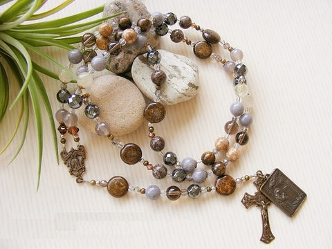 St Francis of Assisi Rosary - Handmade Catholic Rosary-Rosary Beads-Serenity Gifts
