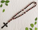 Handmade Anglican Rosary - Mahogany Obsidian and Brown Banded Agate-Jewellery-Serenity Gifts
