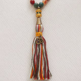 Handmade Mala Beads - Botswana Agate - Ohm charm-Mala Beads-Serenity Gifts