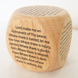 Wooden Prayer Cube - 6 Prayers - Large Version-Prayer Cube-Serenity Gifts
