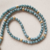 Handmade Mala Beads - Aquamarine - Tree of Life Charm-Mala Beads-Serenity Gifts