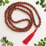 Handmade Mala Beads - Bracelet and Mala Bead Set - Rudraksha Dark-Mala Beads-Serenity Gifts