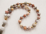 Handmade Anglican Rosary - Crazy Lace Agate and Peace Jade-Jewellery-Serenity Gifts