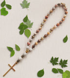 Handmade Anglican Rosary - Crazy Lace Agate and Peace Jade-Jewellery-Serenity Gifts