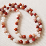 Handmade Mala Beads - Sunstone - Lotus Flower Yoga Charm-Mala Beads-Serenity Gifts
