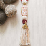 Handmade Mala Beads - Sunstone - Lotus Flower Yoga Charm-Mala Beads-Serenity Gifts