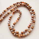 Handmade Mala Beads - Crazy Lace Agate with Chakra Orgonite Pendant-Mala Beads-Serenity Gifts