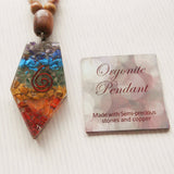 Handmade Mala Beads - Crazy Lace Agate with Chakra Orgonite Pendant-Mala Beads-Serenity Gifts