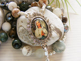Handmade Knotted Rosary - Peace Jade Immaculate Conception-Jewellery-Serenity Gifts