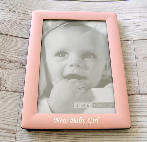Baby Girl Photo Frame - Pink-Baptism & Christening-Serenity Gifts