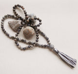 Handmade Mala Beads - Spiderweb Jasper and Dumortierite-Mala Beads-Serenity Gifts