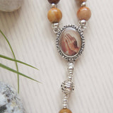 Handmade Corded Rosary - Crazy Lace Agate-Rosary Beads-Serenity Gifts