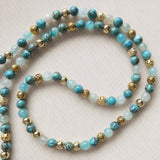 Handmade Mala Beads - Opal - Lotus Flower Yoga Charm-Mala Beads-Serenity Gifts