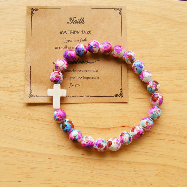 Chrisitan Bracelet - Faith-Stretch Bracelet-Serenity Gifts