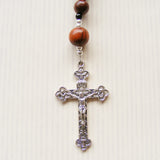 Handmade Rosary - Wooden Bead - Cherry Brown-Rosary Beads-Serenity Gifts
