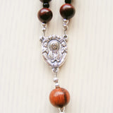 Handmade Rosary - Wooden Bead - Cherry Brown-Rosary Beads-Serenity Gifts