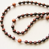 Handmade Rosary - Wooden Bead - Cherry Brown-Rosary Beads-Serenity Gifts
