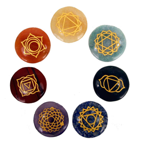 Small Stones Chakra Set - Round-Chakra Gifts-Serenity Gifts