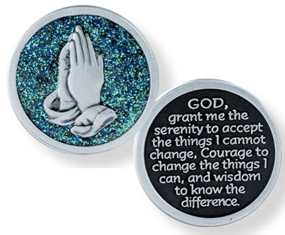 Glitter Pocket Token - Serenity-Pocket Token-Serenity Gifts