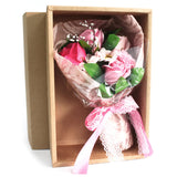 Pink Flower Bath Bouquet in Box-Bath Bomb-Serenity Gifts