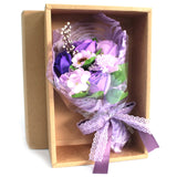 Purple Flower Bath Bouquet in Box-Bath Bomb-Serenity Gifts
