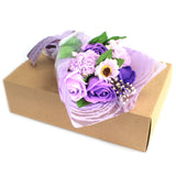 Purple Flower Bath Bouquet in Box-Bath Bomb-Serenity Gifts