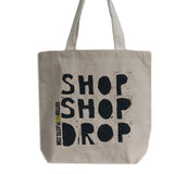 2 x Cotton Shopper Bag - Shop Shop Drop - Assorted-Bag-Serenity Gifts
