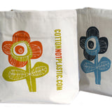 2 x Cotton Shopper Bag - Flower - Assorted-Bag-Serenity Gifts