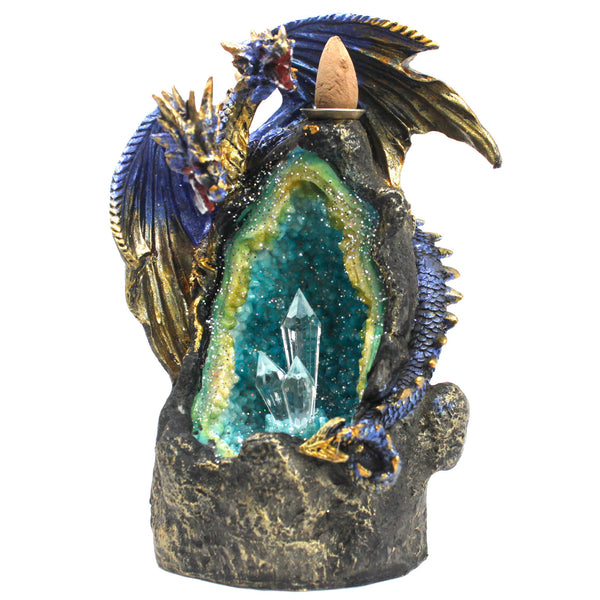 Dragon With Crystal Cave Backflow Incense Burner with Light-Incense-Serenity Gifts