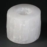 Candle Holder Cylinder - Selenite-Candle Holder-Serenity Gifts