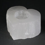 Candle Holder Heart - Selenite-Candle Holder-Serenity Gifts