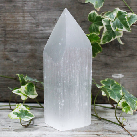 Selenite Point Tower 15cm-Crystal Gemstone-Serenity Gifts