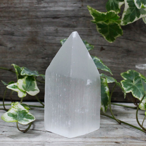 Selenite Point Tower 10cm-Crystal Gemstone-Serenity Gifts