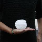 Candle Holder Snowball Round - Selenite-Candle Holder-Serenity Gifts