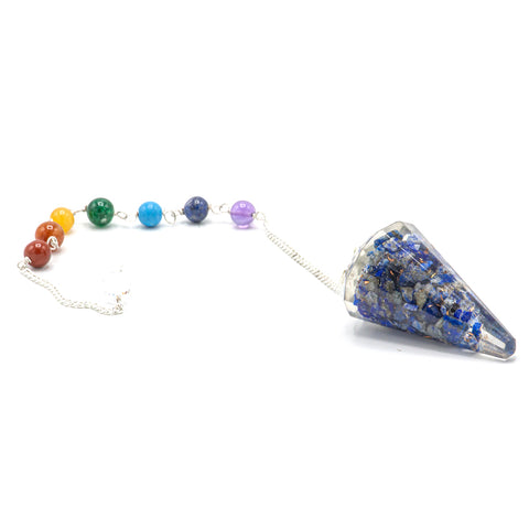 Orgonite Power Chakra Pendulum - Lapis Lazuli-Orgonite-Serenity Gifts