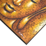 Handmade Buddha Painting - Gold Brocade Face Detail-Painting-Serenity Gifts