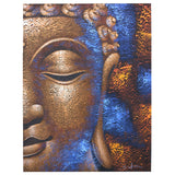 Handmade Buddha Painting - Copper Face Detail-Painting-Serenity Gifts