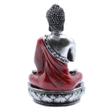 Antique Buddha Mudra Tea Light Candle Holder - Red-Tea Light Holder-Serenity Gifts