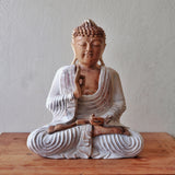 Buddha Statue Whitewash - Teaching Transmission-Figurine-Serenity Gifts