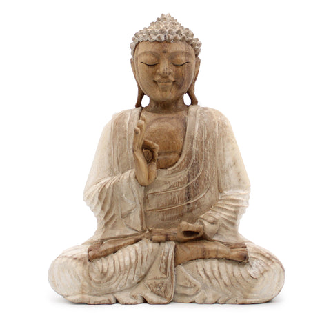 Buddha Statue Whitewash - Teaching Transmission-Figurine-Serenity Gifts