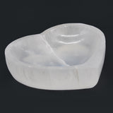 Selenite Heart Bowl - 15cm-Crystal Gemstone-Serenity Gifts