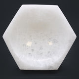 Selenite Hexagon Bowl - 15cm-Crystal Gemstone-Serenity Gifts